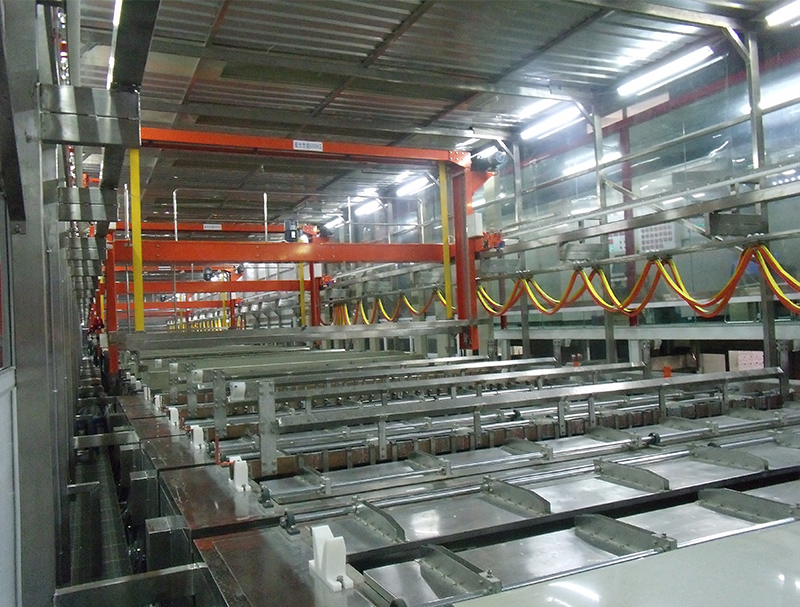 Intelligent phosphating and passivation processing line